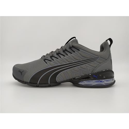 PUMA Mens Voltaic Evo Cross Trainer, Cool Dark Gray-PUMA Mens Black-Cool Cobalt, 10.5
