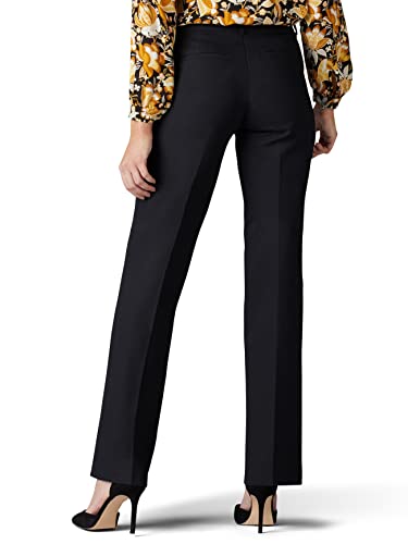 Lee Women's Ultra Lux Comfort with Flex Motion Trouser Pant Black 12 Medium