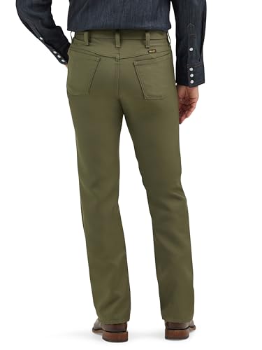 Wrangler Men's Wrancher Dress Jeans, Green Leaf