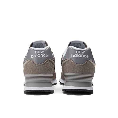 New Balance Men's 574 Core Sneaker, Grey/White, 10.5