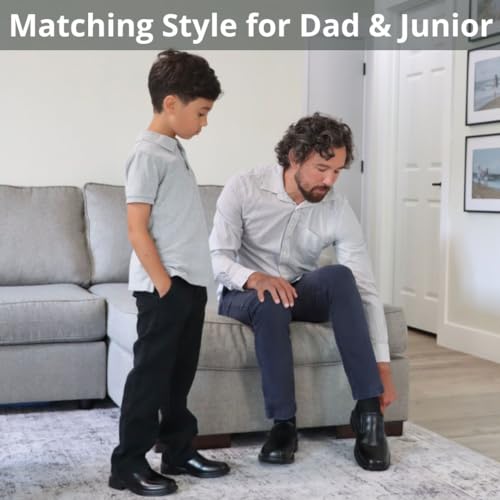 Deer Stags Men's Greenpoint Dress Shoes Comfortable Slip On Formal Loafers for Weddings, Church, Office, Prom / Black / Men’s 8.5 Medium