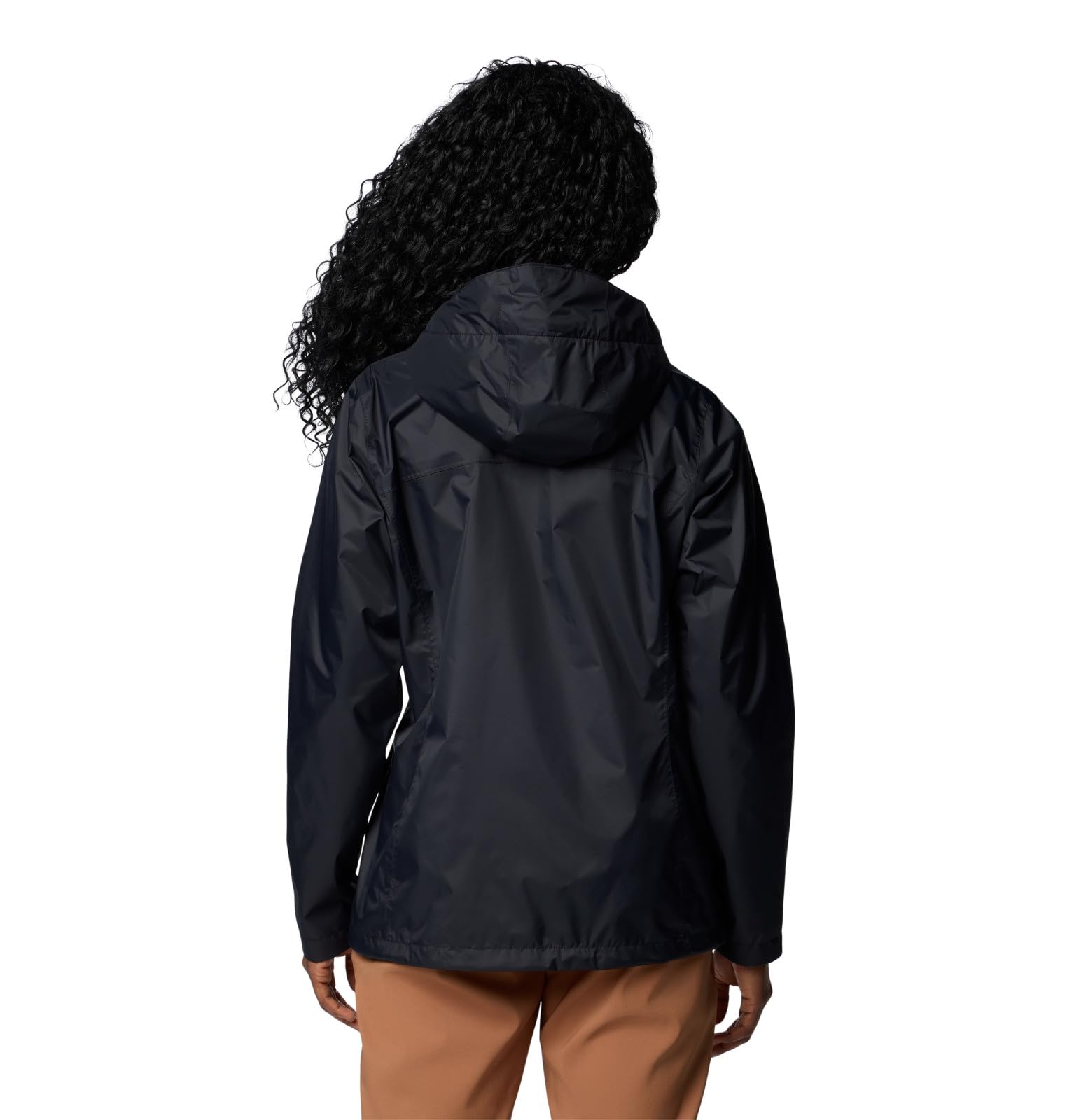Columbia Womens Arcadia II Waterproof Rain Jacket, Black, Medium
