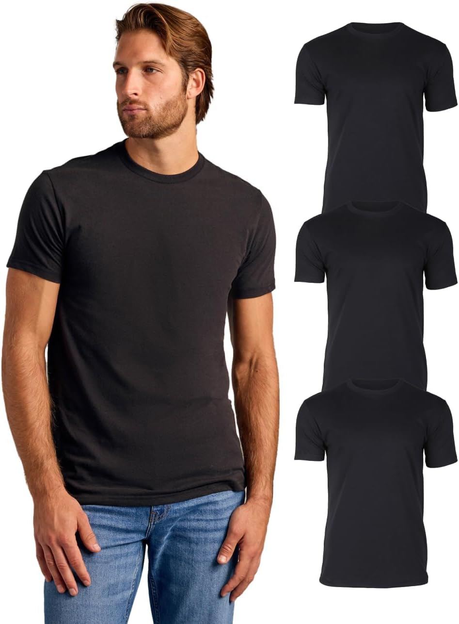 True Classic Mens T-Shirts - Short Sleeve Crew Neck Plain Novelty T Shirt for Men