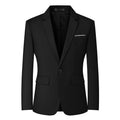 Mylldey Men's Blazers Slim Fit Business Casual Suit Men Sport Coat One Button Travel Blazer Lightweight Suit Jacket(Black-M)