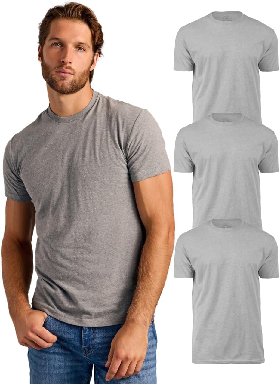 True Classic Mens T-Shirts - Short Sleeve Crew Neck Plain Novelty T Shirt for Men