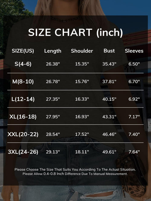 ATHMILE T Shirts for Women Loose Fit Round Neck Summer Tops Dark Green Graphic Tees Women Beach Fashion