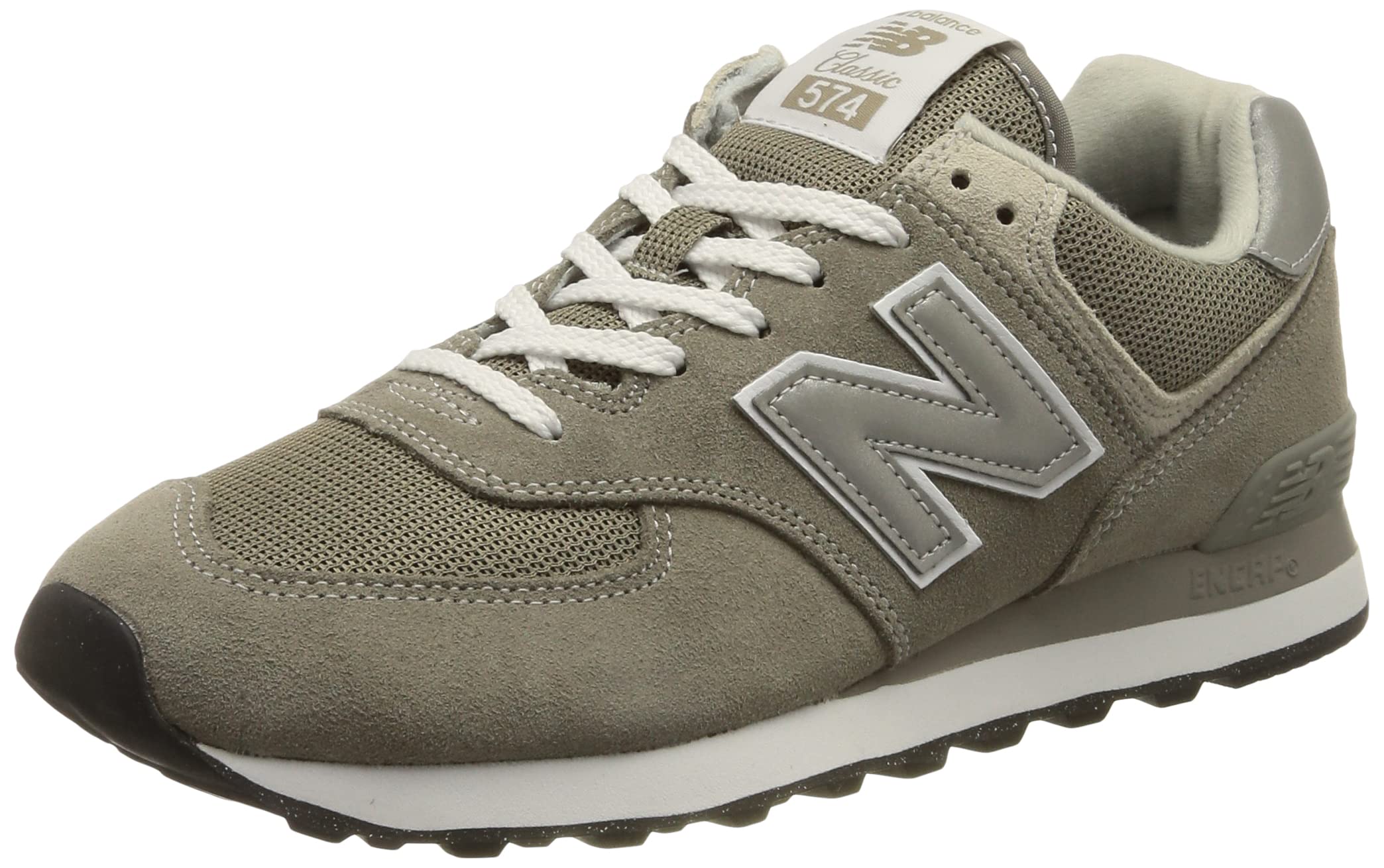 New Balance Men's 574 Core Sneaker, Grey/White, 10.5