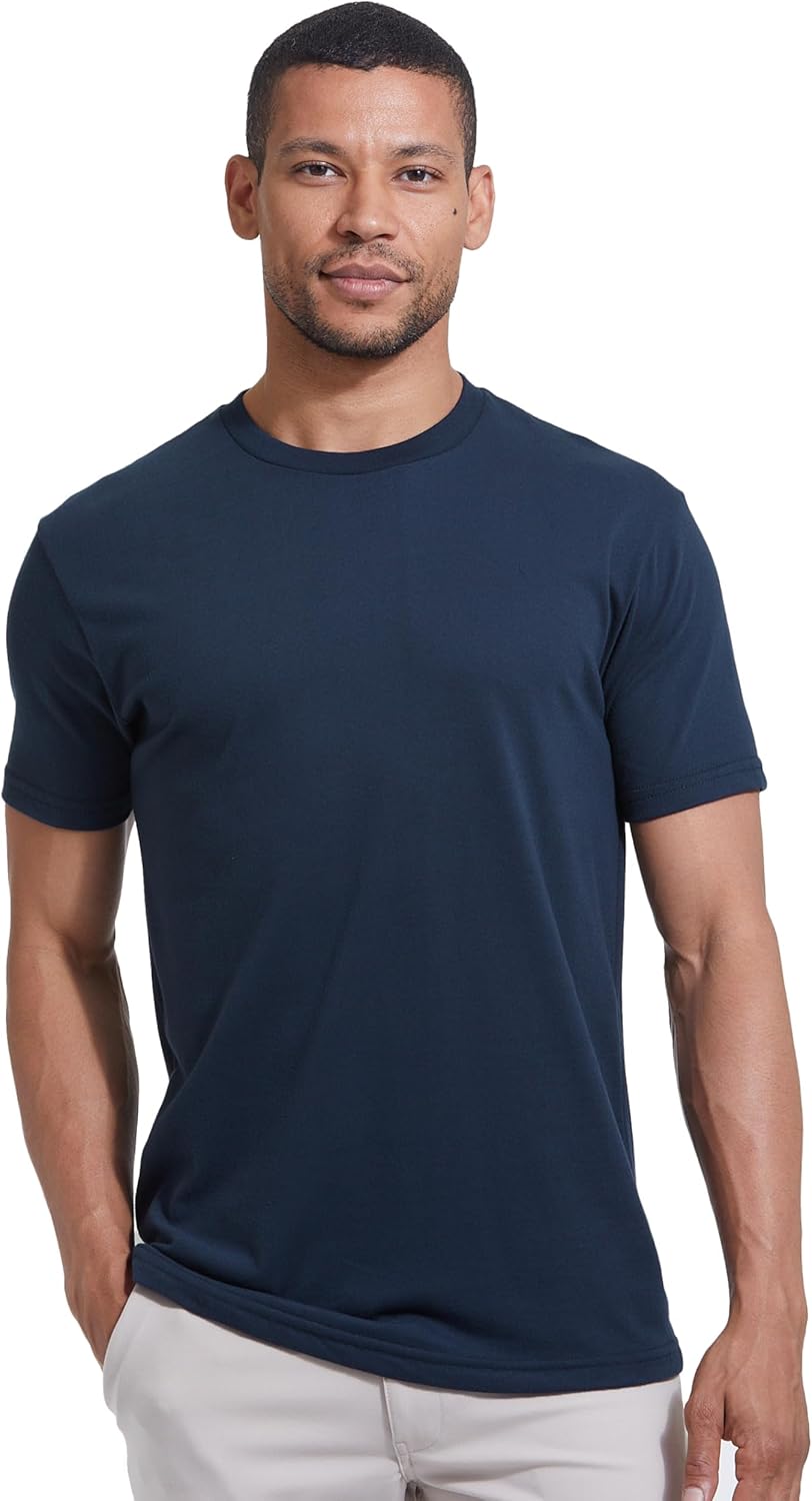 True Classic Mens T-Shirts - Short Sleeve Crew Neck Plain Novelty T Shirt for Men