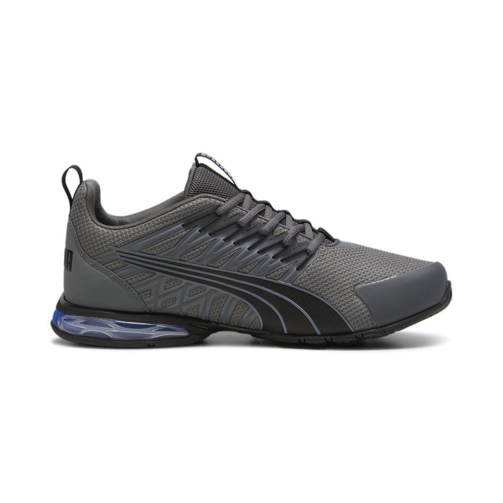 PUMA Mens Voltaic Evo Cross Trainer, Cool Dark Gray-PUMA Mens Black-Cool Cobalt, 10.5