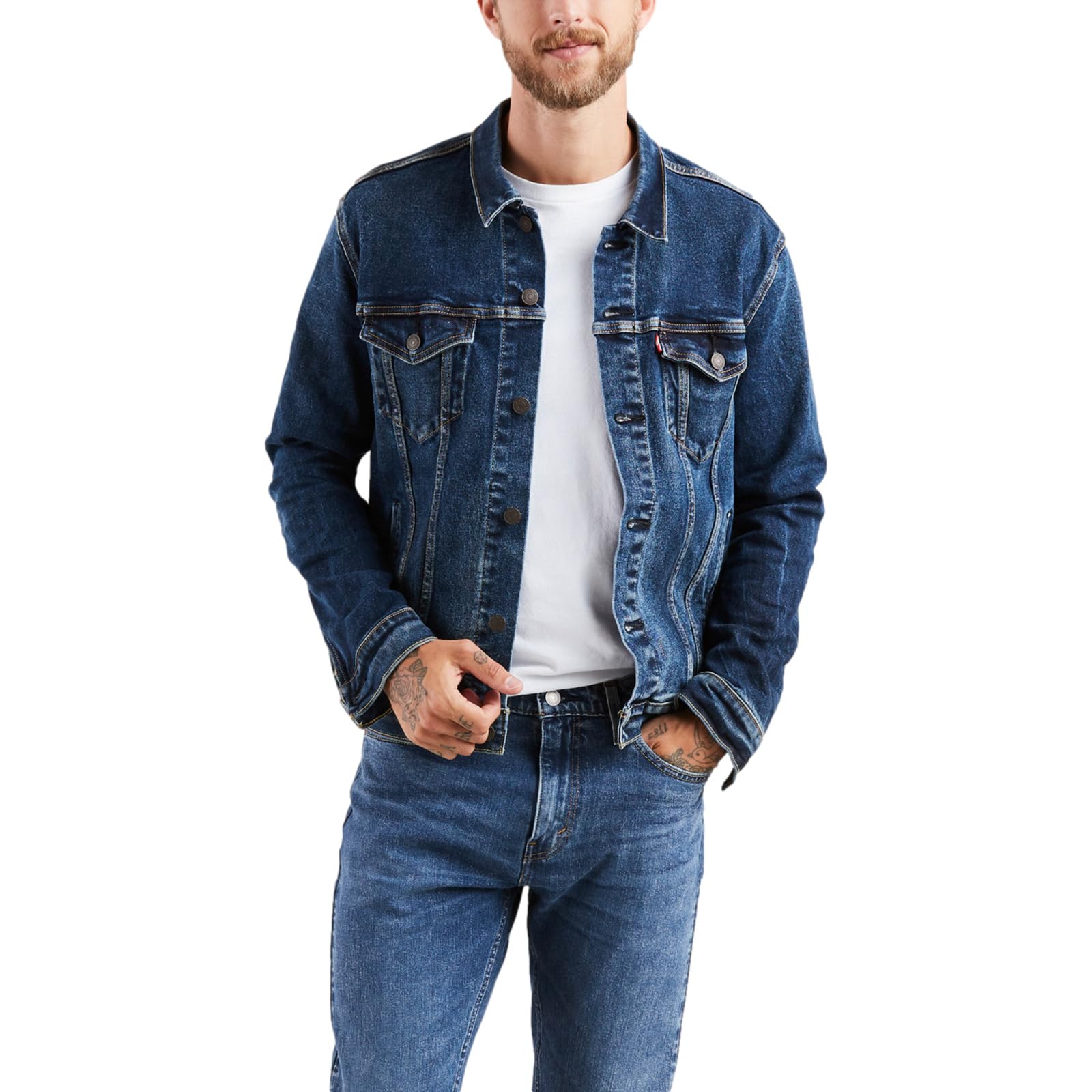 Levi's Men's Trucker Jacket (Also Available in Big & Tall), Colusa/Stretch, Large