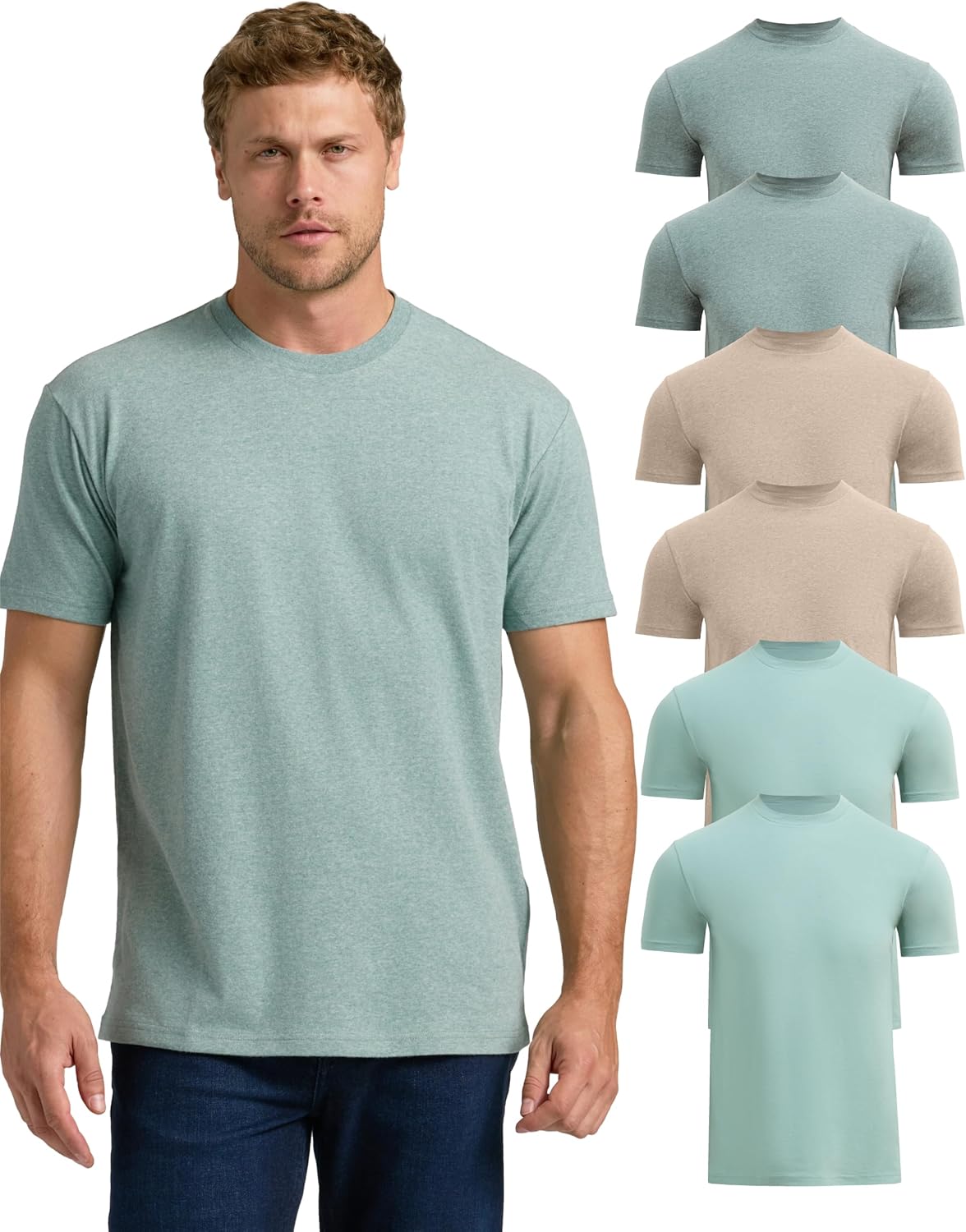 True Classic Mens T-Shirts - Short Sleeve Crew Neck Plain Novelty T Shirt for Men