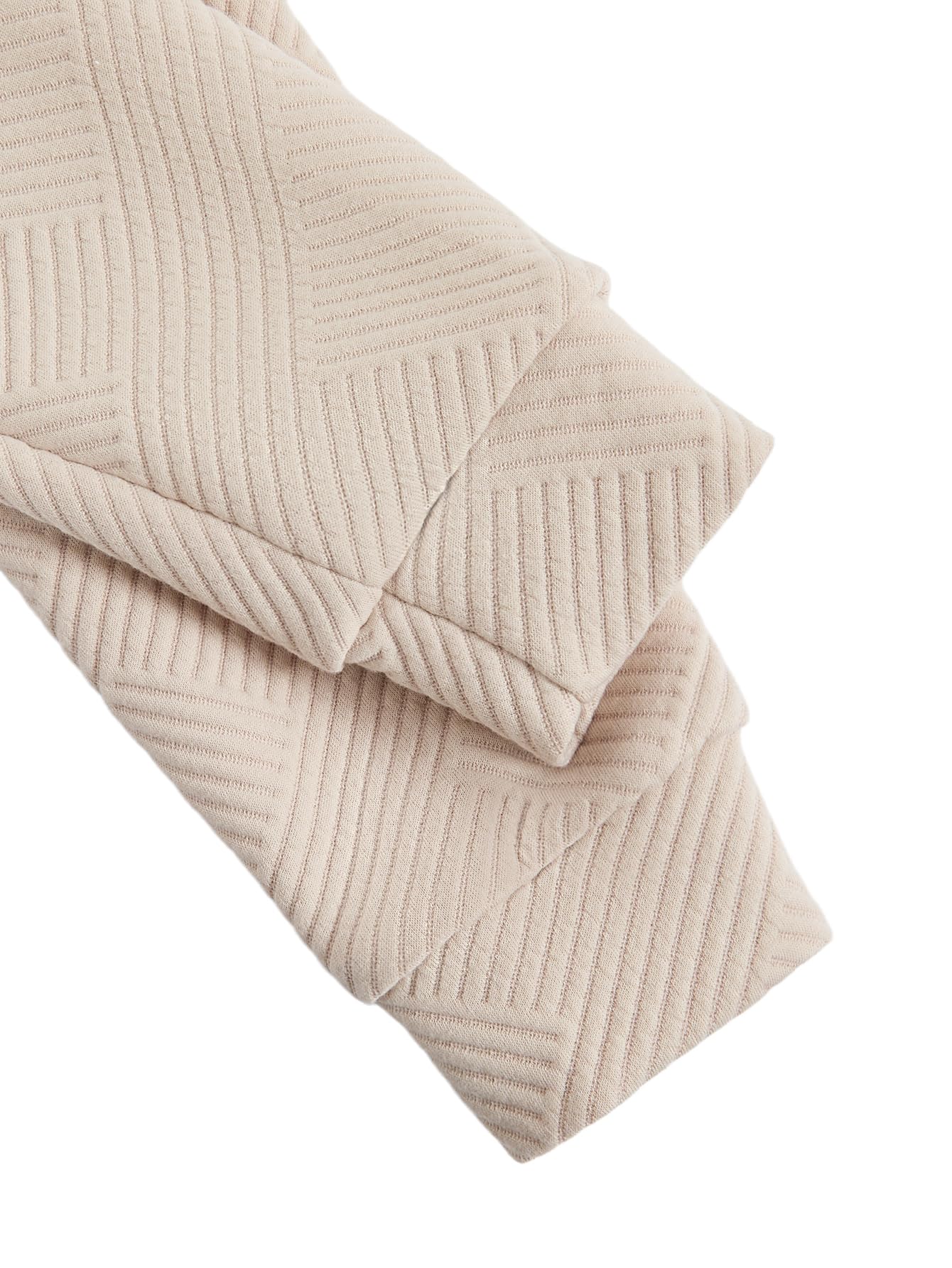 Verdusa Women's Zip Up Textured Lightweight Bomber Jacket Casual Long Sleeve Outerwear Khaki Small