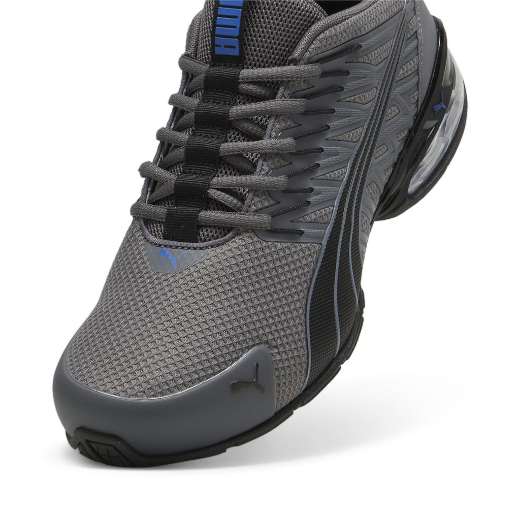PUMA Mens Voltaic Evo Cross Trainer, Cool Dark Gray-PUMA Mens Black-Cool Cobalt, 10.5