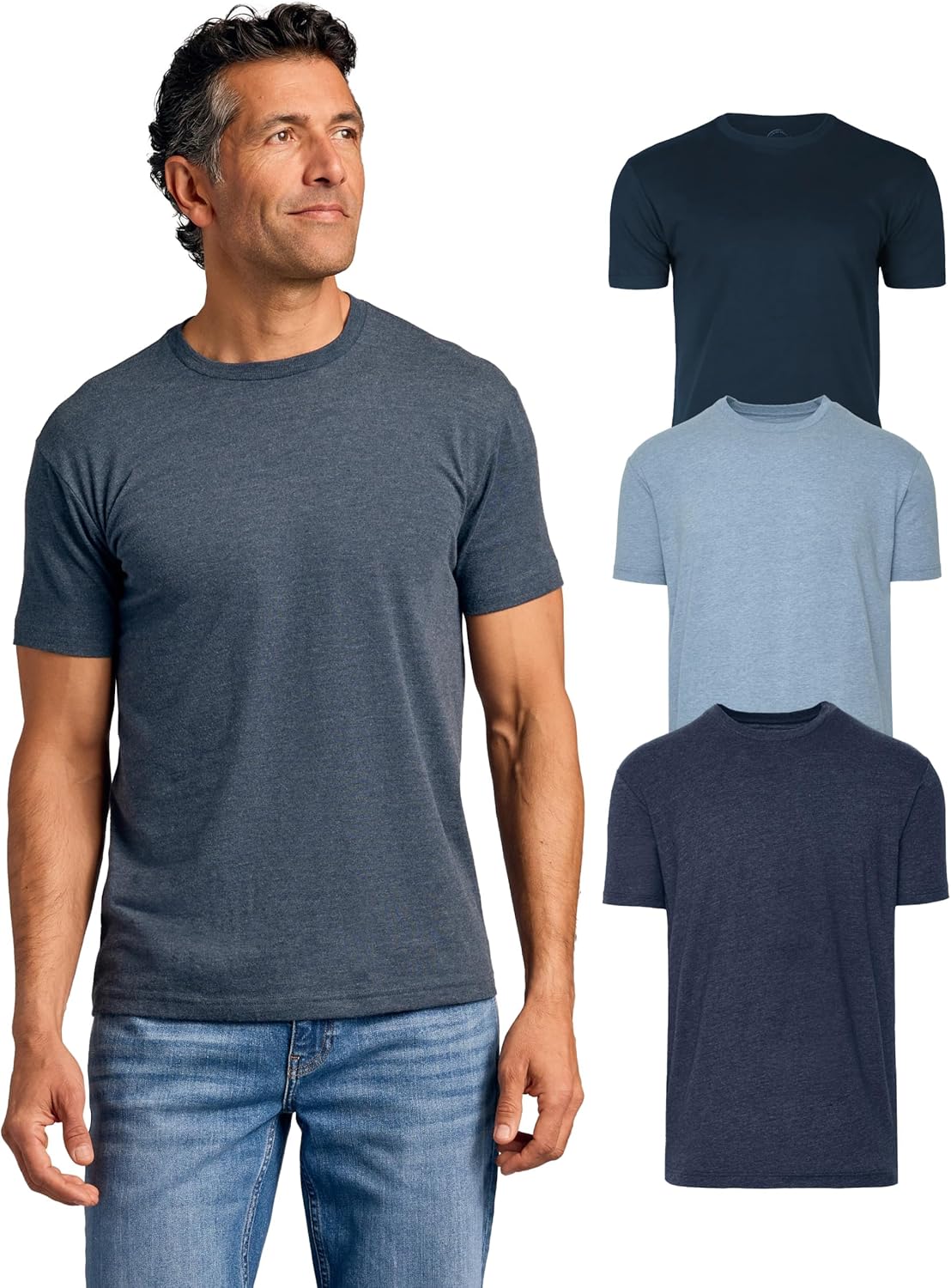 True Classic Mens T-Shirts - Short Sleeve Crew Neck Plain Novelty T Shirt for Men