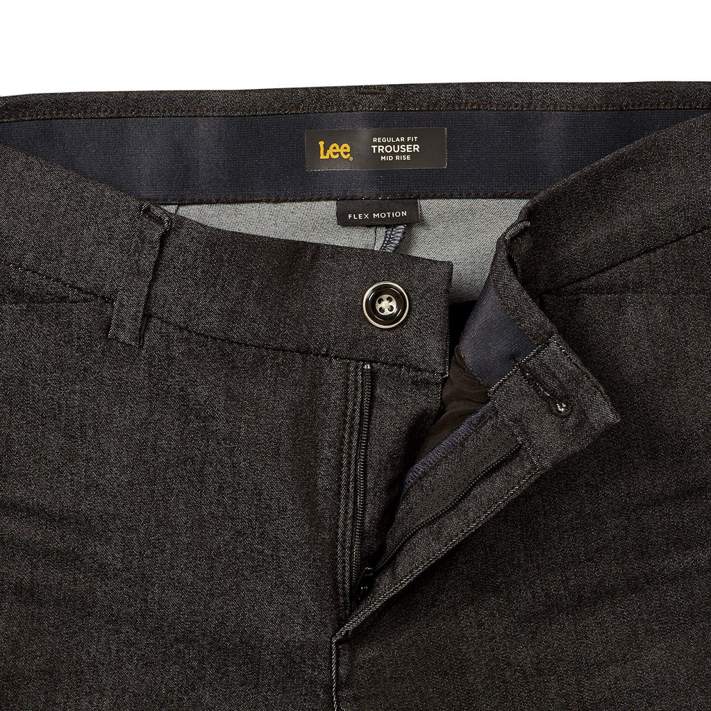 Lee Women's Ultra Lux Comfort with Flex Motion Trouser Pant Black 12 Medium