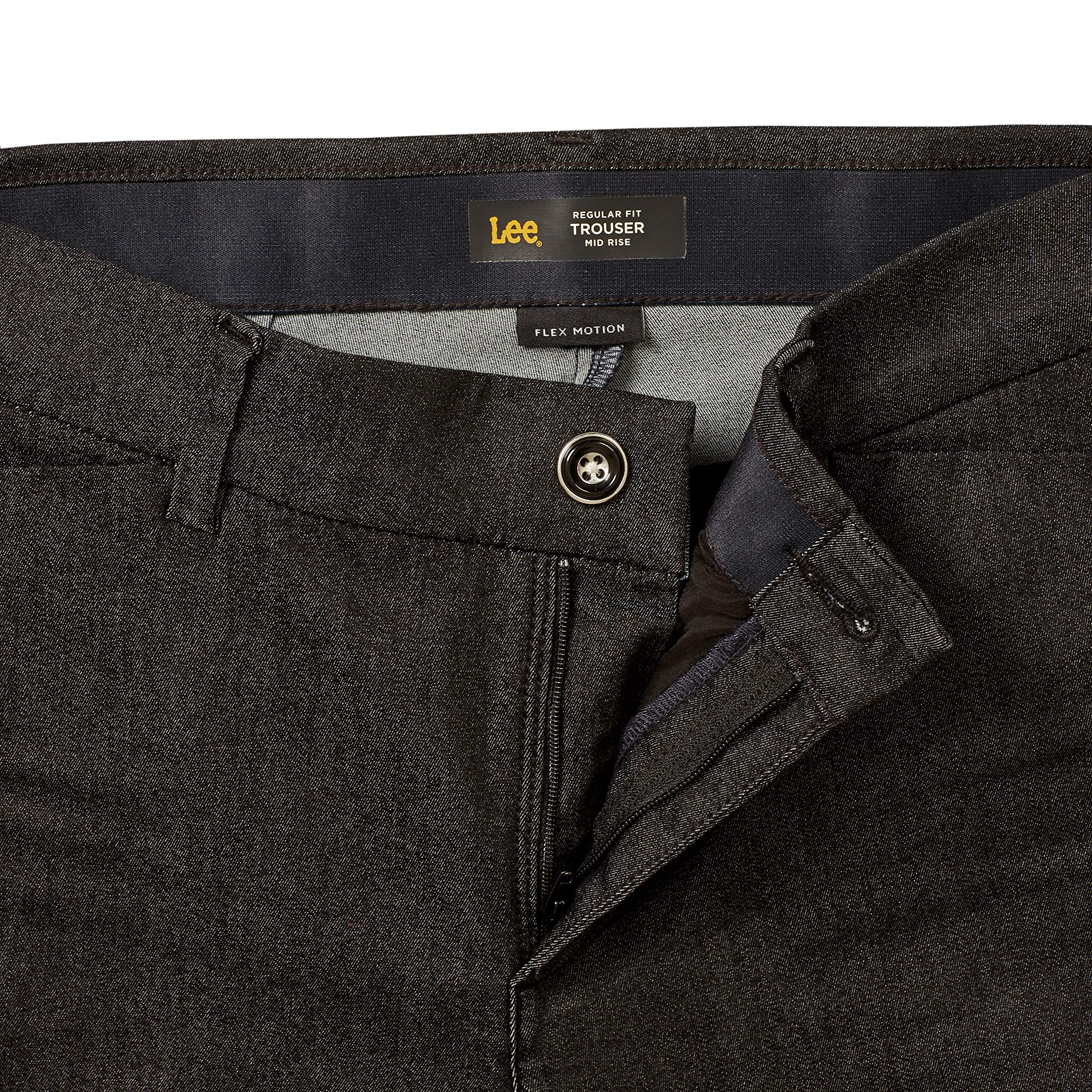 Lee Women's Ultra Lux Comfort with Flex Motion Trouser Pant Black 12 Medium