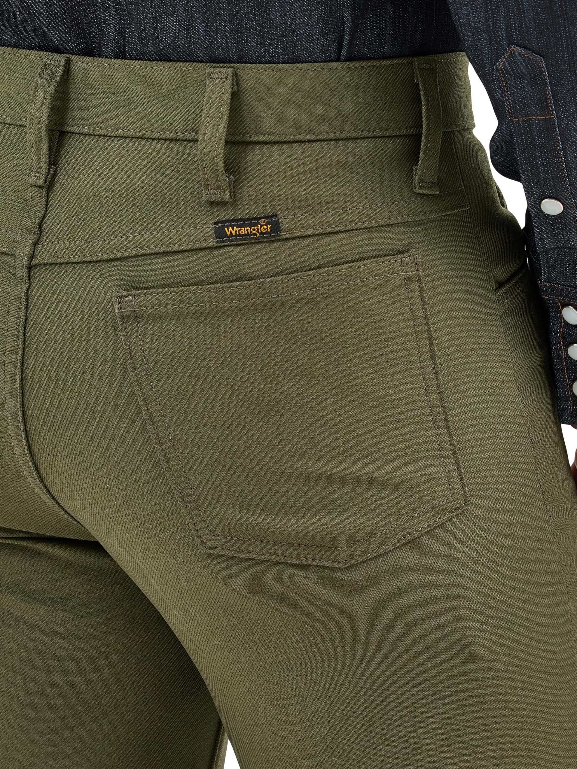 Wrangler Men's Wrancher Dress Jeans, Green Leaf