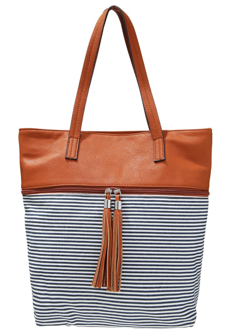 Shopping Bag  cognac blue